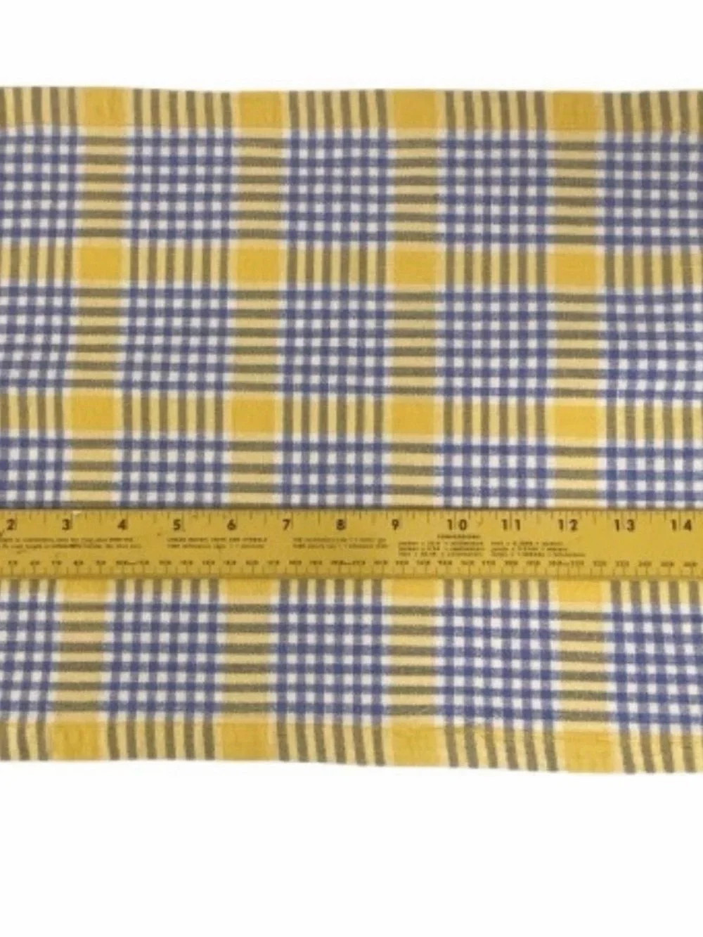 Vintage Set of 4 Woven Cotton Plaid Placemats